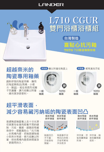 Toto 雙門浴櫃浴櫃組l710cgur Tot Hcg浴櫃組 浴櫃組 衛浴浴櫃商品 台中浴櫃 聯德爾浴櫃商場